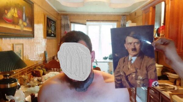 Викинга с портретом Гитлера задержали в Херсоне