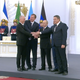 Владимир Путин и главы четырех бывших регионов Украины в Кремле 30 сентября