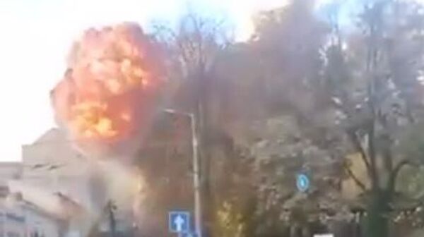 Взрыв в парке Шевченко в Киеве