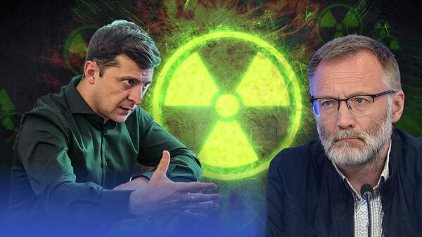 Зеленский пойдёт на радиоактивное заражение половины Украины - Михеев. Видео
