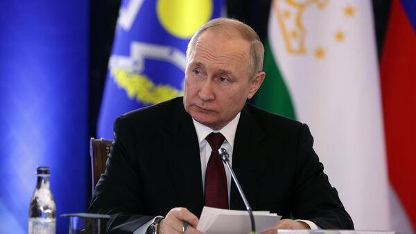 Президент РФ В. Путин принял участие в сессии Совета коллективной безопасности ОДКБ