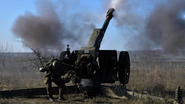 Боевая работа расчетов гаубиц Д-30 в зоне СВО