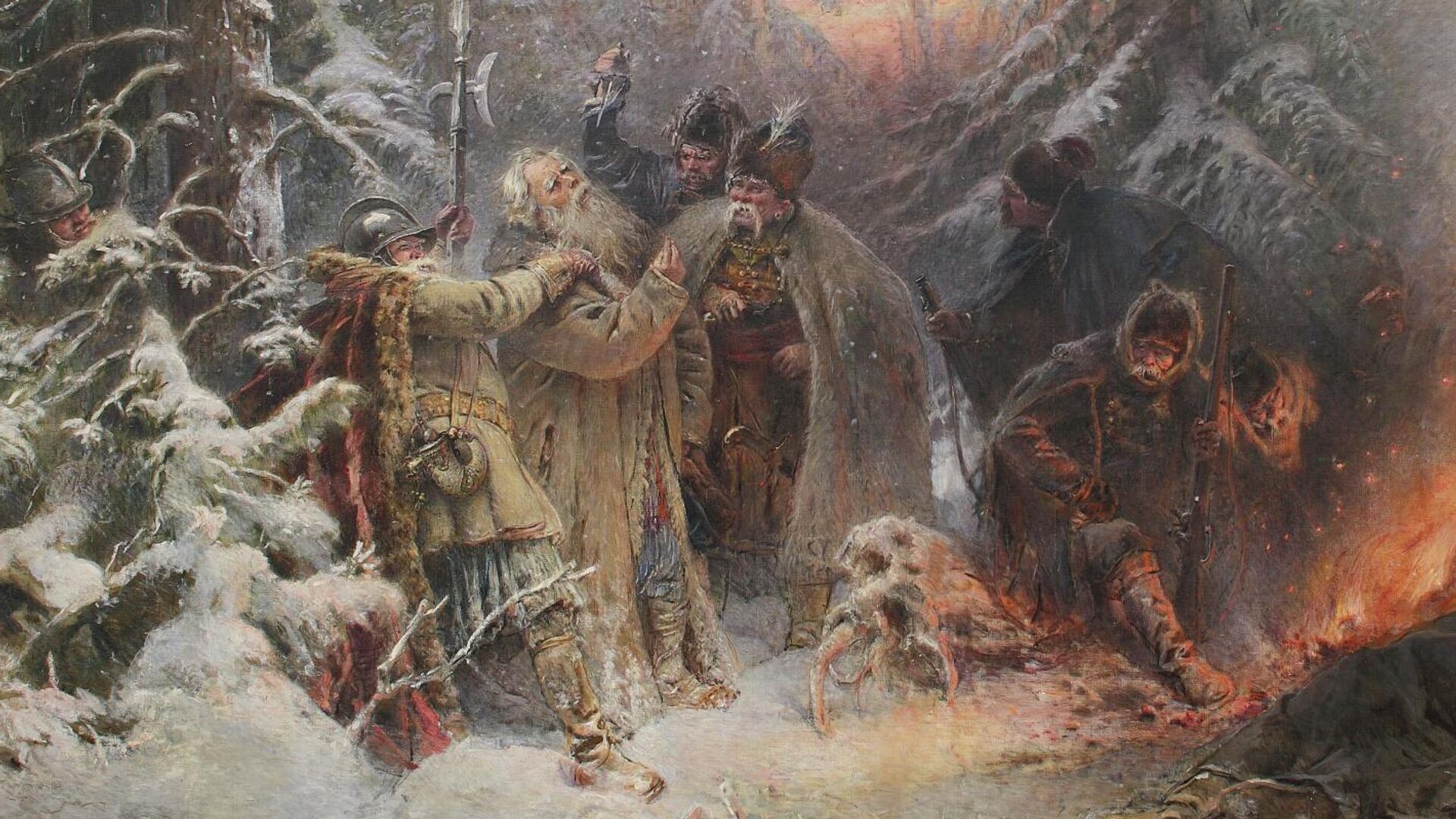 Русский народ героический народ. Картина Маковского подвиг Ивана Сусанина.