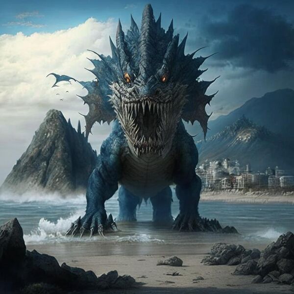 Крым-чудовище в представлении нейросети Kandinsky