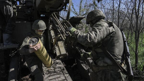 Работа артиллерии ВС РФ в зоне СВО