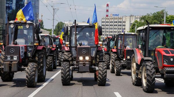 Протесты фермеров продолжаются в Кишиневе