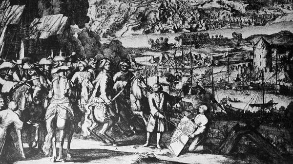 Адриан Шхонебек. Взятие города Азова. 1696 год