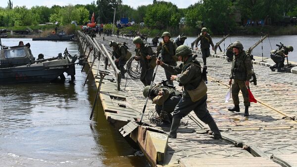 Установка наплавного моста в Ростовской области