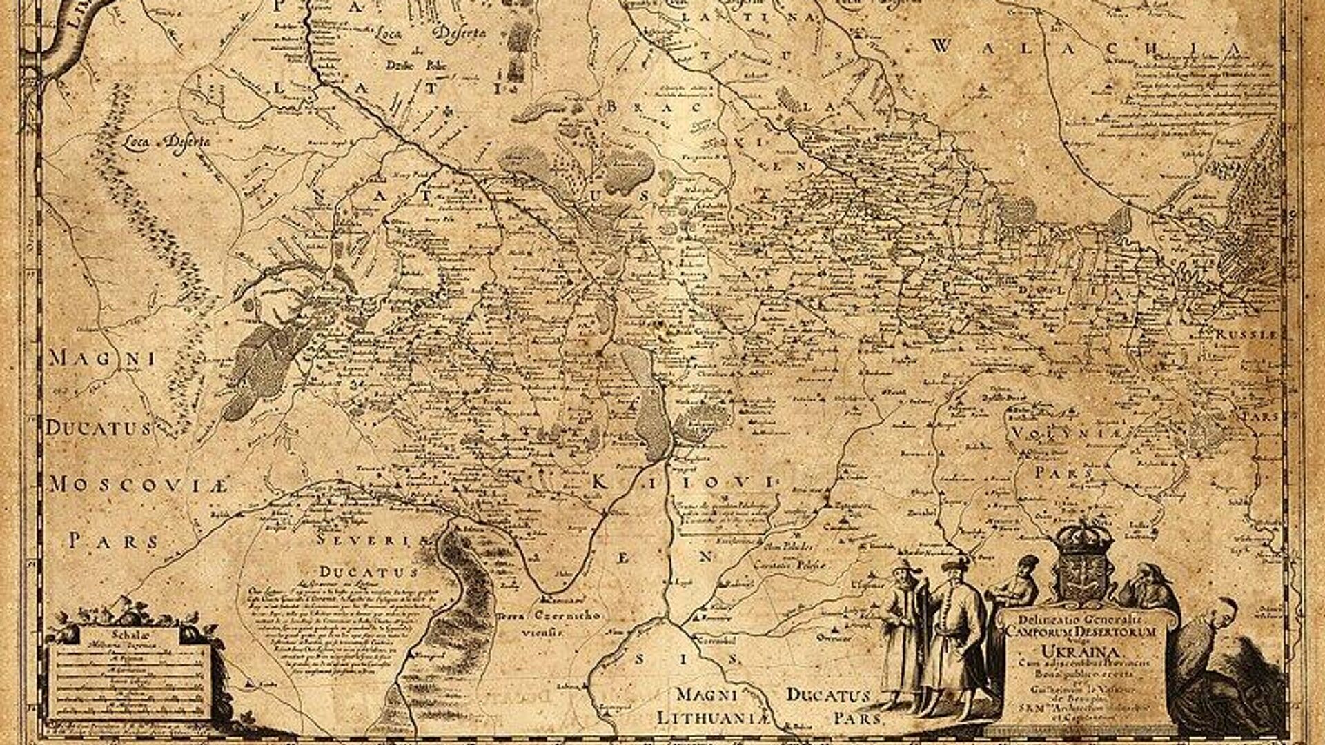 Карта Украины Г. де Боплана (1648 год) - РИА Новости, 1920, 06.08.2023