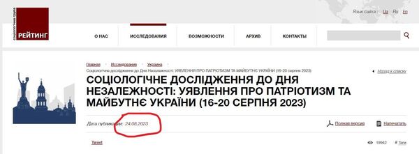 Социологическая группа Рейтинг