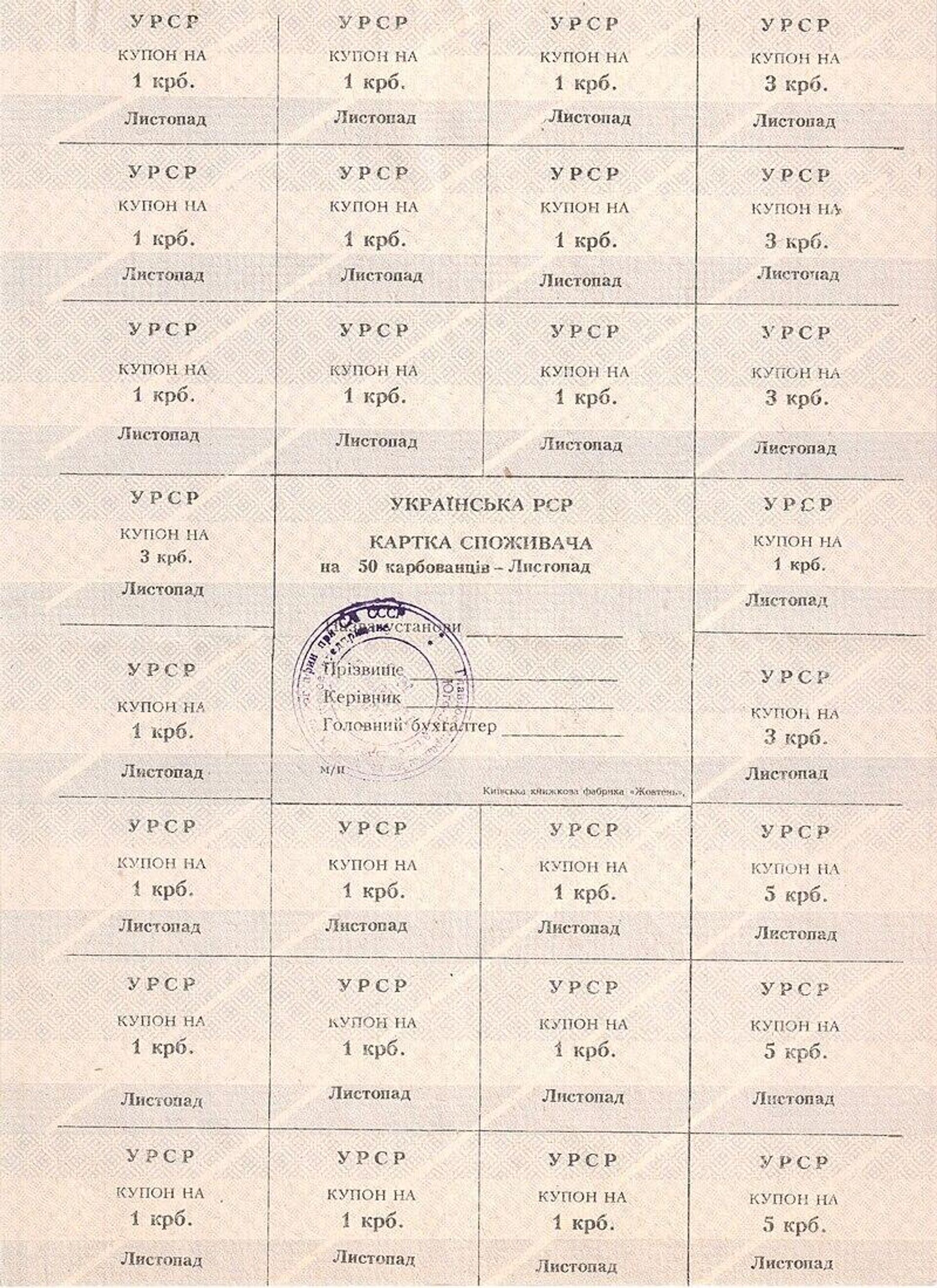 Купоны, 1991 год - РИА Новости, 1920, 01.09.2023