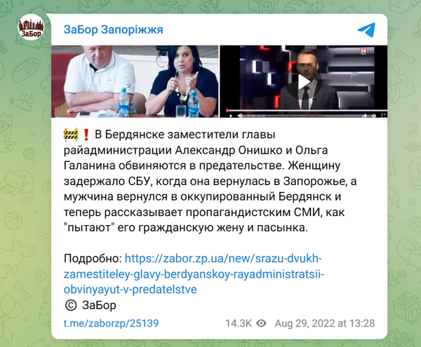 Украинские СМИ игнорируют факты в деле Галаниной