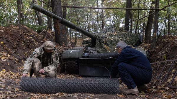 маскировка украинского танка