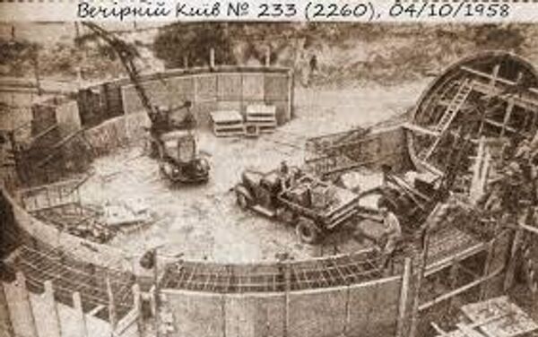 Строительство станции метро Арсенальная в Киеве