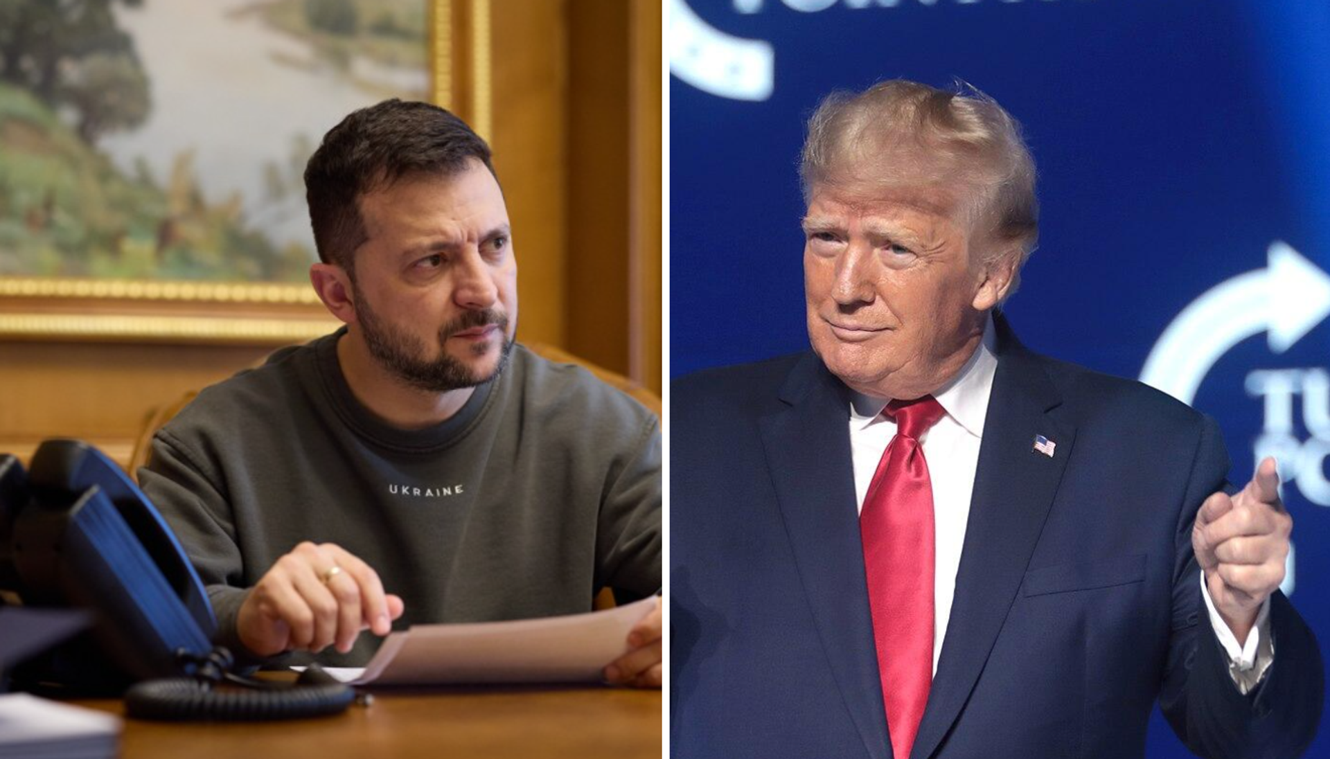 Зеленский Трамп - РИА Новости, 1920, 15.11.2024