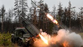 Боевая работа расчетов РСЗО БМ-21 Град гвардейского мотострелкового полка ЦВО на Краснолиманском направлении СВО