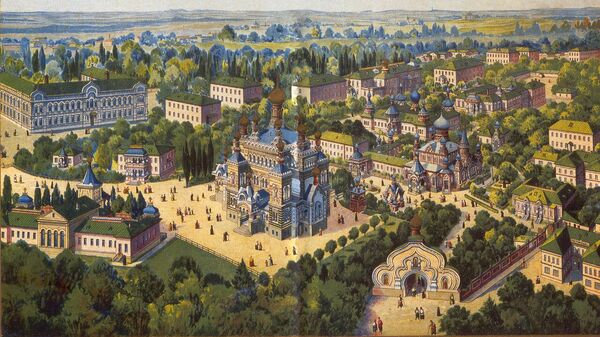 Покровский монастырь, Киев. Открытка 1912 года