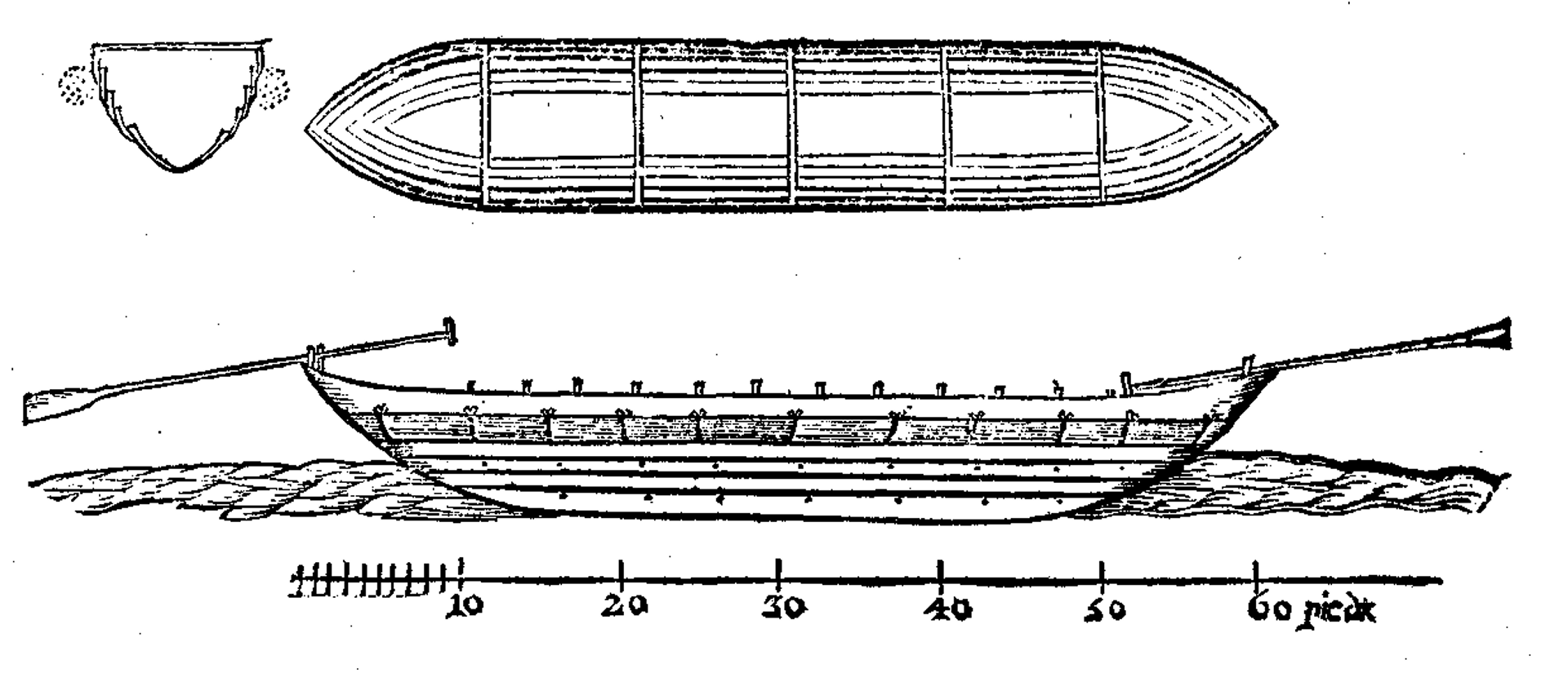 Казацкая чайка. Рисунок из книги Г. де Боплана - РИА Новости, 1920, 17.04.2026