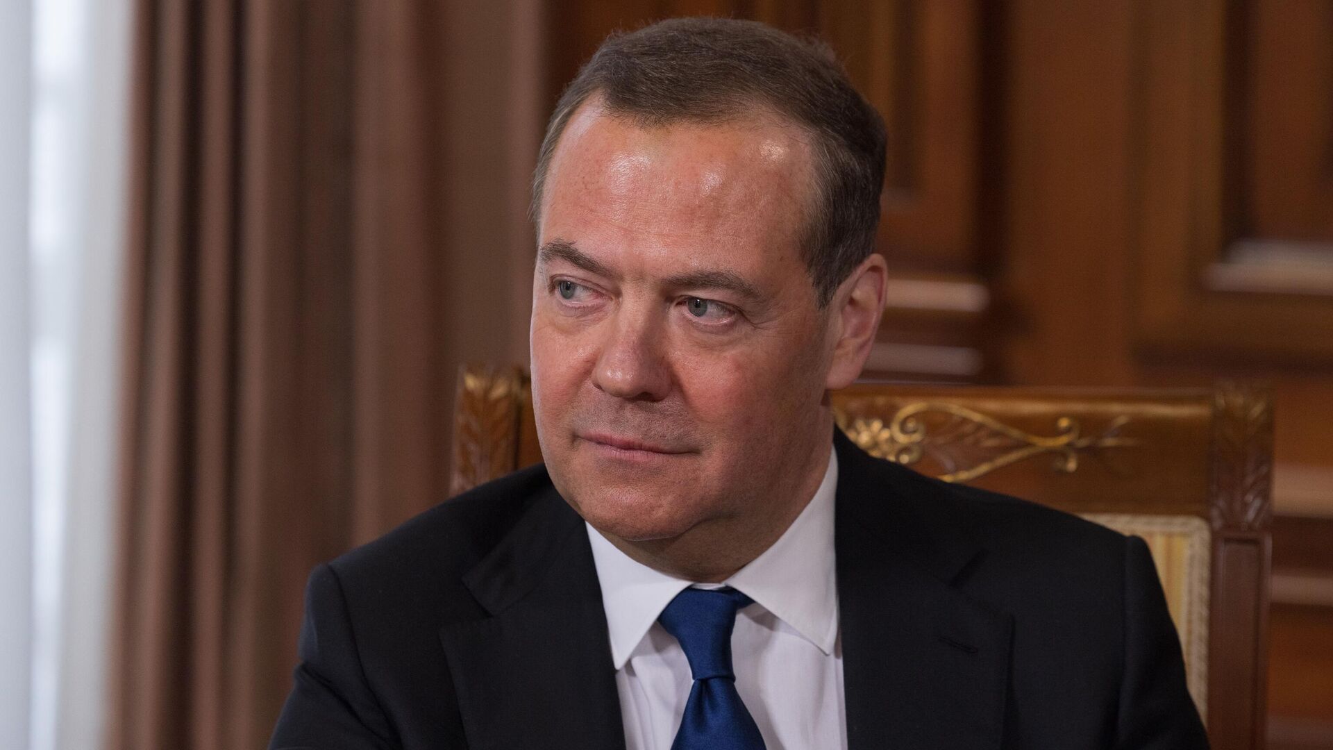 Заместитель председателя Совбеза РФ Д. Медведев дал интервью российским СМИ - РИА Новости, 1920, 09.05.2024