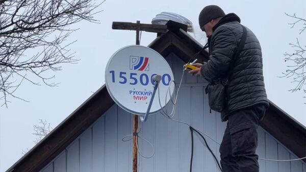 155 000 тарелка спутникового ТВ под эгидой проекта Русский мир в ДНР 
