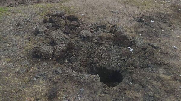 место взрыва украинского дрона-камикадзе в Приднестровье