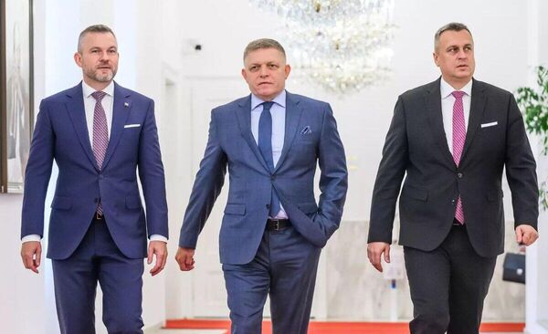 Петер Пеллегрини, Роберт Фицо и Андрей Данко