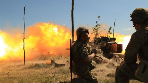 украинские артиллеристы