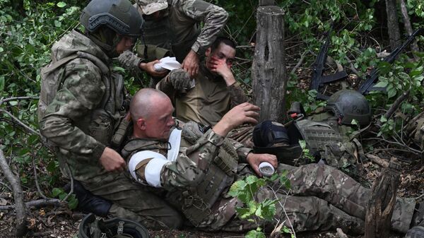 Обучение тактической медицине штурмовых подразделений ЦВО на Авдеевском направлении