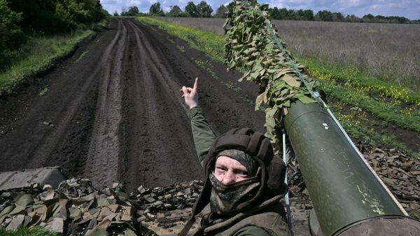 Боевая работа танкистов группировки войск Запад