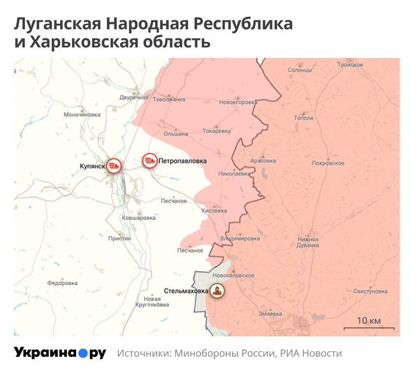 ЛНР и Харьковская область