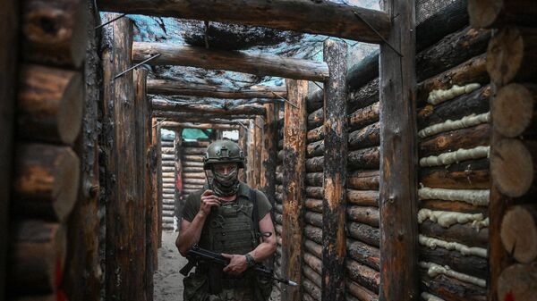 Занятия по тактической медицине военнослужащих ВДВ в зоне спецоперации