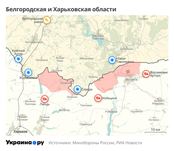 Белгородская и Харьковская области