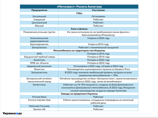 Метинвест Рината Ахметова