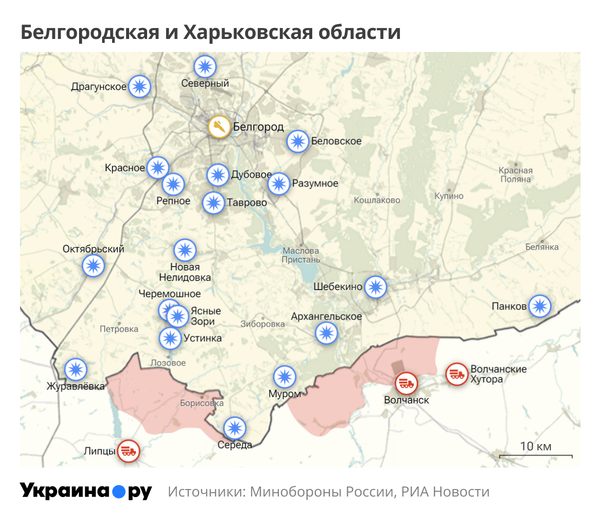 Белгородская и Харьковская области