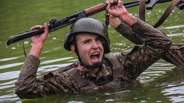 Фото: Думаська, новобранцы, ВСУ во время военной подготовки 