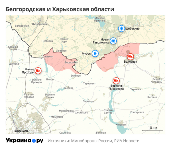 Белгородская и Харьковская области