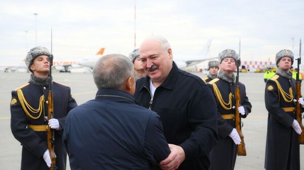 Фотохост-агентство brics-russia2024.ru, Президент Белоруссии *Александр Лукашенко, прибывший для участия в XVI саммите БРИКС  