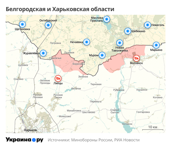 Белгородская и Харьковская области
