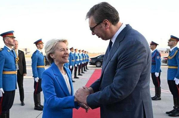 Урсула фон дер Ляйен и Вучич