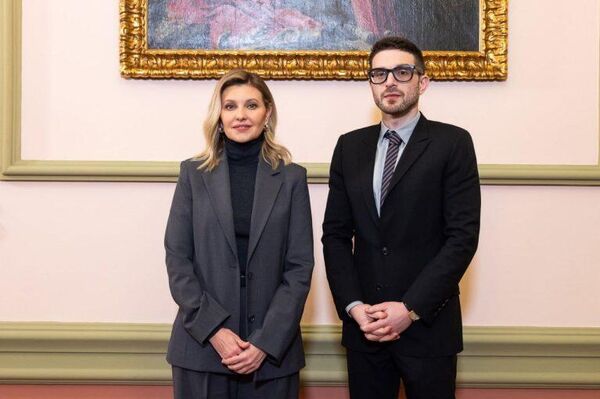 Фото: Александр Сорос и Елена Зеленская 