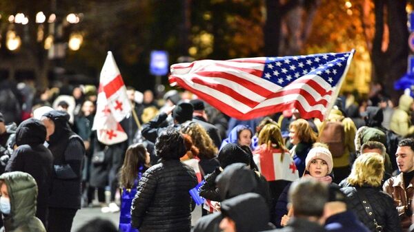 Митинг оппозиции в Тбилиси