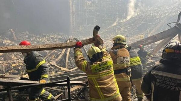 Фото: последствия теракта в Крокус-сити 