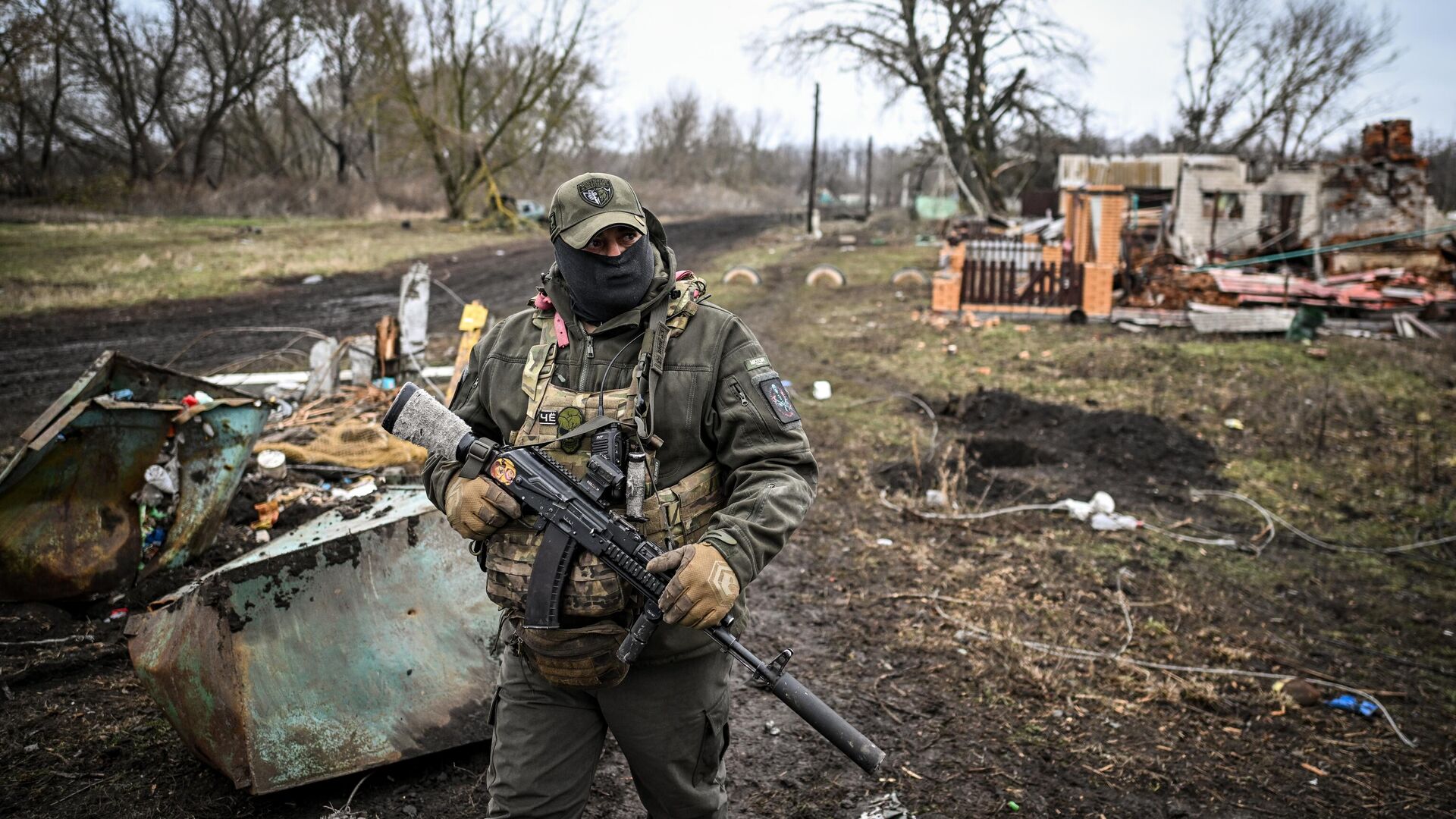 Военнослужащие батальонной тактической группы (БТГР) Каштана спецназа Ахмат - РИА Новости, 1920, 30.01.2025