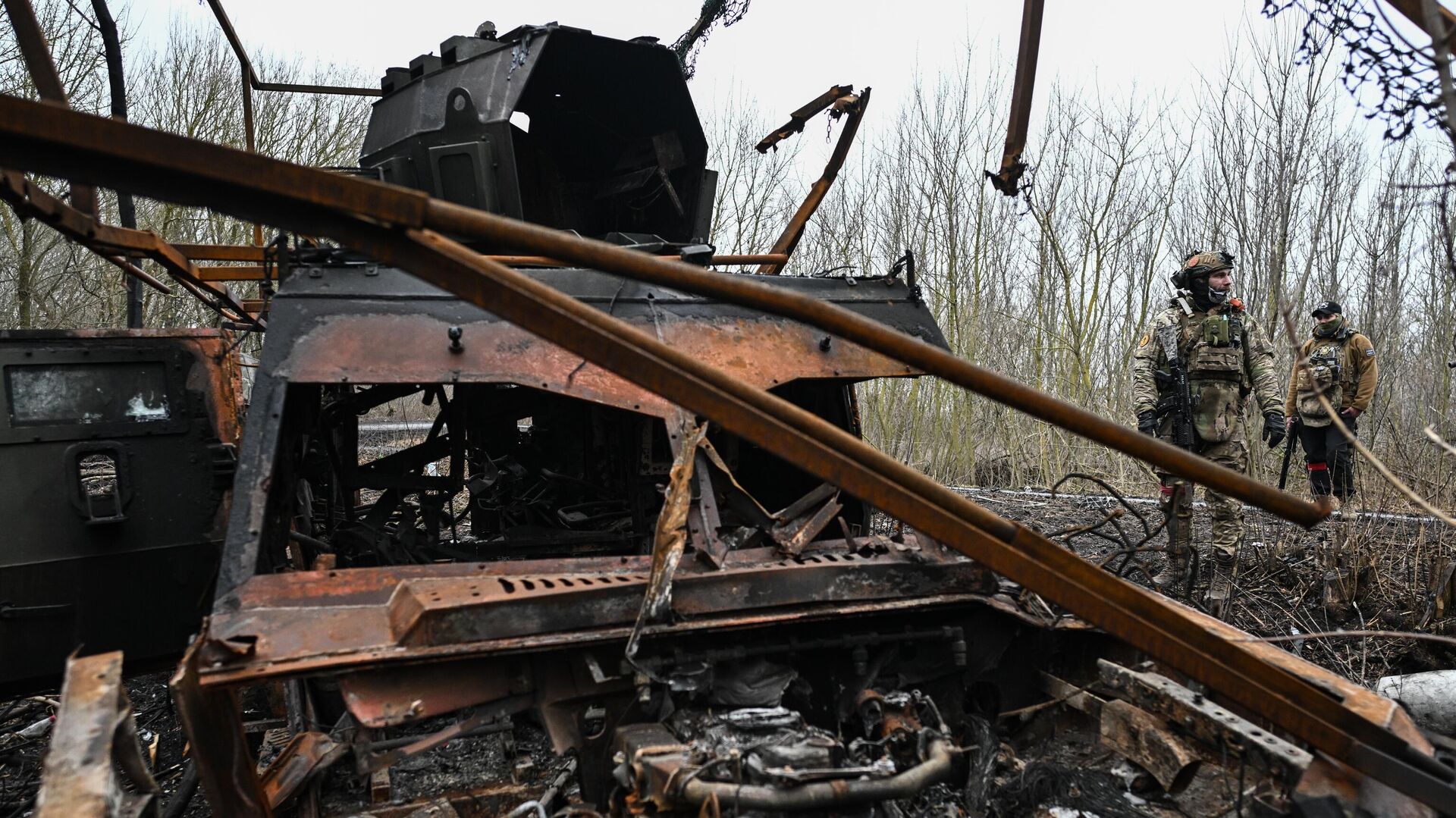 Военнослужащие батальонной тактической группы (БТГР) Каштана спецназа Ахмат - РИА Новости, 1920, 23.03.2025