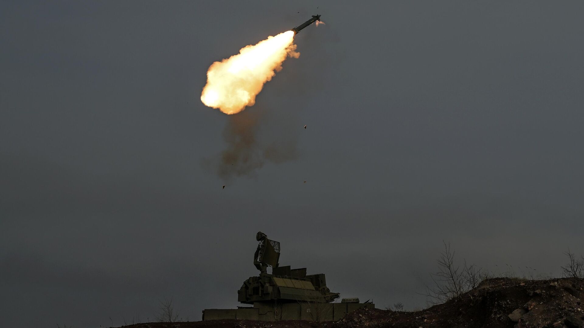 Боевая работа ПВО ЦВО на Покровском направлении в ДНР - РИА Новости, 1920, 19.02.2025