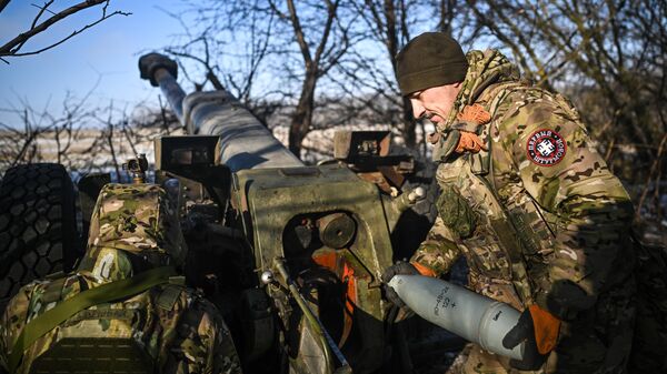 Работа сводной артиллерийской группы Пресса спецназа Ахмат