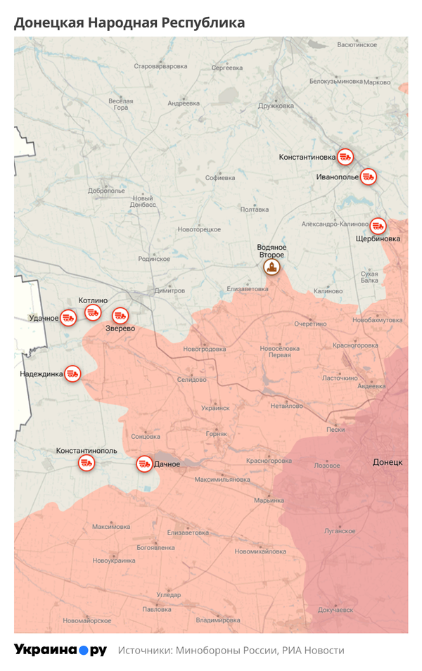 Карта ДНР