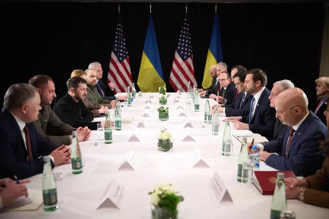 © Фото : Zelenskiy / Official / Telegram / Встреча Вэнса с Зеленским Последнее препятствие для ресурсной сделки