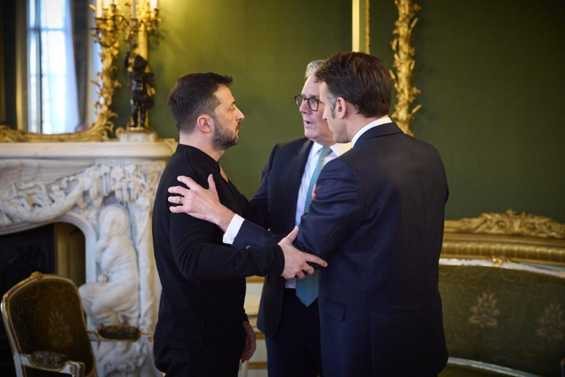   Зеленский Стармер Макрон - РИА Новости, 1920, 03.03.2025