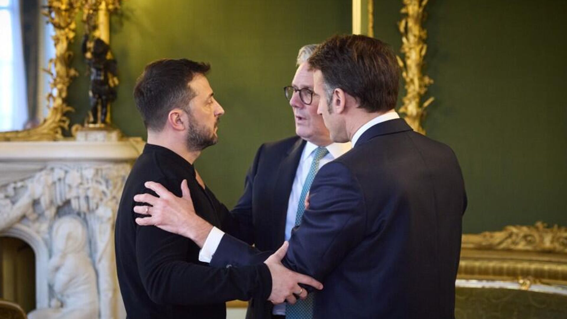   Зеленский Стармер Макрон - РИА Новости, 1920, 04.03.2025